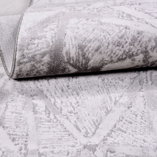 Gri Modern Akrilik Makine Halısı