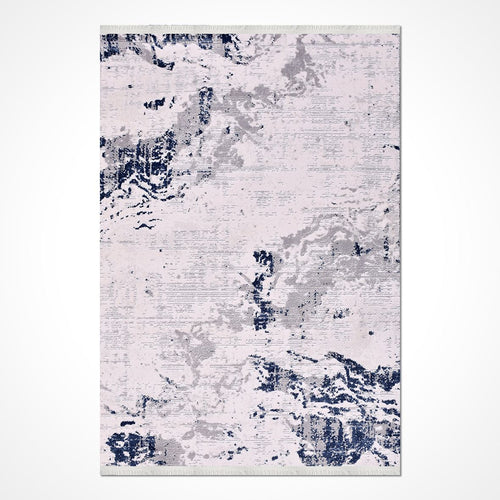 Krem Modern Akrilik Makine Halısı