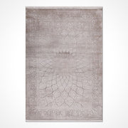 Bej Çerçeveli Viskon Makine Halısı