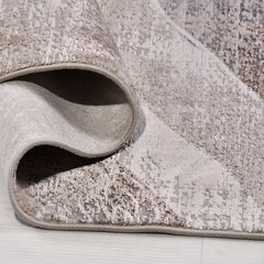 Bej Modern Viskon Makine Halısı