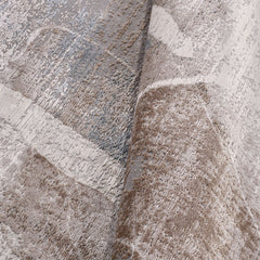 Bej Modern Viskon Makine Halısı