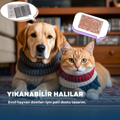 Kingisepp Gri Modern Dijital Baskı Halı