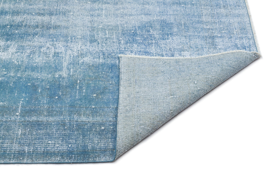 Tirena Mavi ve Beyaz Soyut Desenli El Dokuma Halı 158x250 cm – detay görünümü