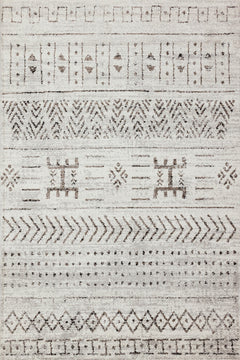 Kahve Etnik Modern Etnik Desenli Halı  | Makinada Yıkanabilir | Hav Toz Vermez | Leke Tutmayan | Kaymaz Taban | Dijital Makine Baskı | Salon Yolluk Mutfak Halısı