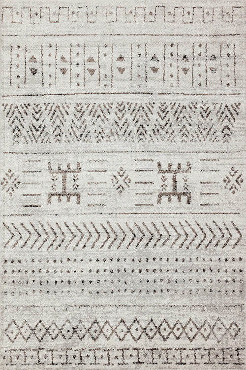 Kahve Etnik Modern Etnik Desenli Halı  | Makinada Yıkanabilir | Hav Toz Vermez | Leke Tutmayan | Kaymaz Taban | Dijital Makine Baskı | Salon Yolluk Mutfak Halısı