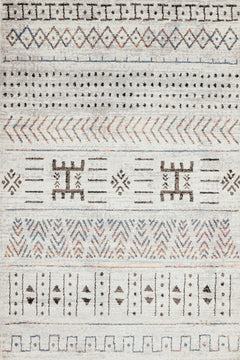 Gri Etnik Modern Etnik Desenli Halı  | Makinada Yıkanabilir | Hav Toz Vermez | Leke Tutmayan | Kaymaz Taban | Dijital Makine Baskı | Salon Yolluk Mutfak Halısı