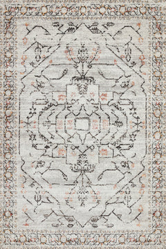 Gri Etnik Modern Etnik Desenli Halı  | Makinada Yıkanabilir | Hav Toz Vermez | Leke Tutmayan | Kaymaz Taban | Dijital Makine Baskı | Salon Yolluk Mutfak Halısı