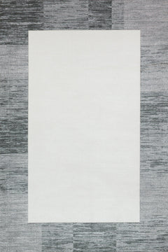 Gri Çerçeveli Modern Etnik Desenli Halı  | Makinada Yıkanabilir | Hav Toz Vermez | Leke Tutmayan | Kaymaz Taban | Dijital Makine Baskı | Salon Yolluk Mutfak Halısı