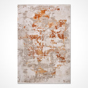 Bej Modern Akrilik Makine Halısı