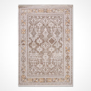 Bej Çerçeveli Akrilik Makine Halısı