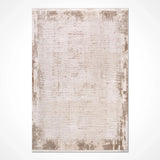 Distressed Cream Beige Living Room Rug - Acrylic