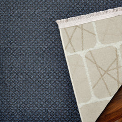 Krem Geometrik Modern Etnik Desenli Halı  | Makinada Yıkanabilir | Hav Toz Vermez | Leke Tutmayan | Kaymaz Taban | Dijital Makine Baskı | Salon Yolluk Mutfak Halısı