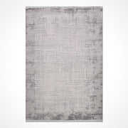Gri Modern Akrilik Makine Halısı