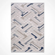 Gri Dokulu Minimalist Triko Halı - Pati Dostu - Toz Vermez