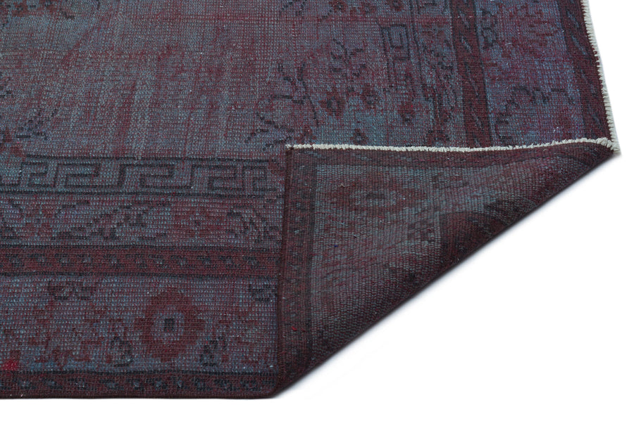 Tirena Gri ve Bordo Madalyon Desenli El Dokuma Halı 183x274 cm – detay görünümü