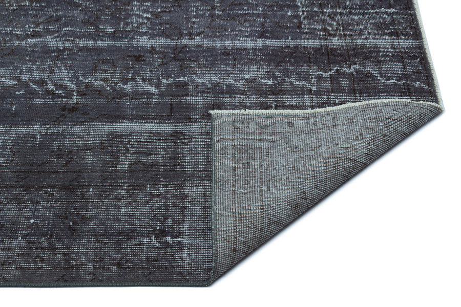 Tirena Gri ve Antrasit Soyut Desenli El Dokuma Halı 168x288 cm – detay görünümü