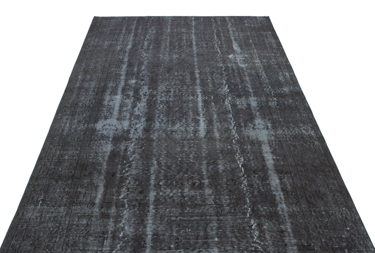 Tirena Gri ve Antrasit Soyut Desenli El Dokuma Halı 168x288 cm – detay görünümü