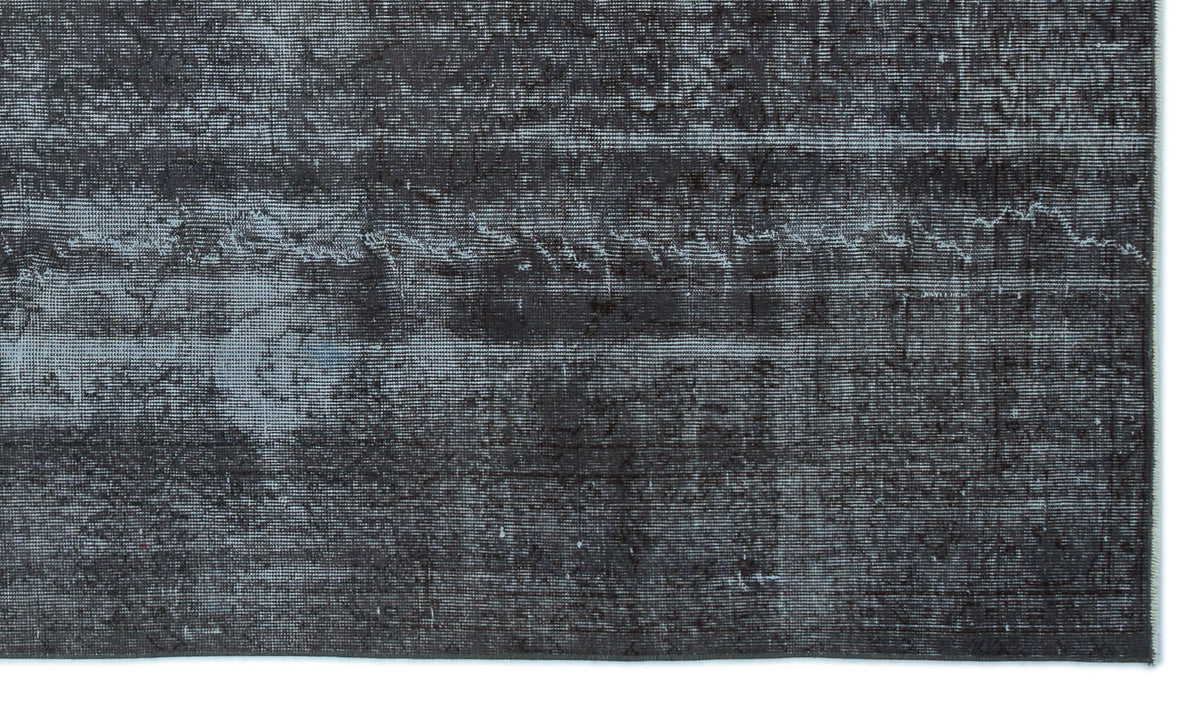 Tirena Gri ve Antrasit Soyut Desenli El Dokuma Halı 168x288 cm – detay görünümü
