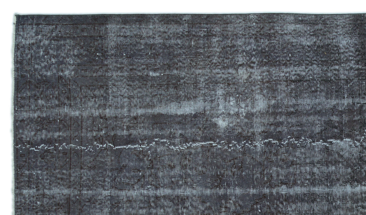 Tirena Gri ve Antrasit Soyut Desenli El Dokuma Halı 168x288 cm – detay görünümü