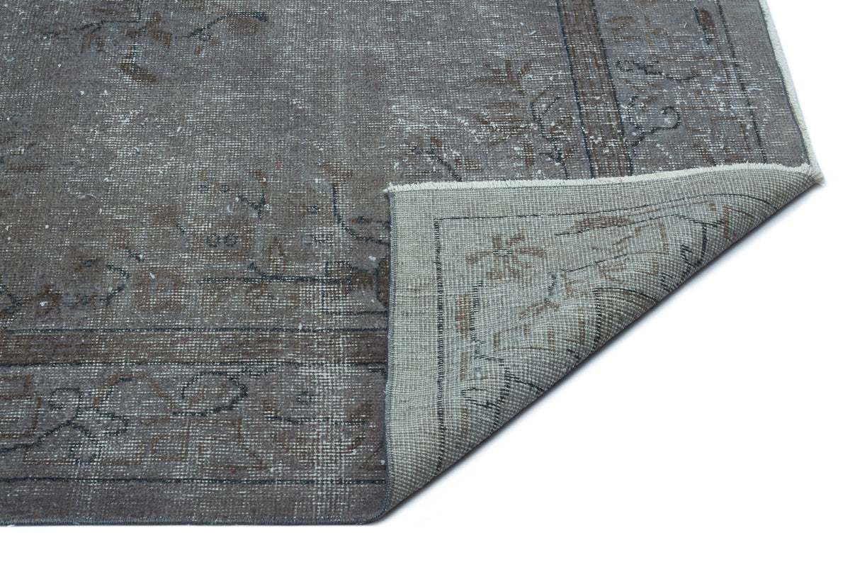 Tirena Gri ve Antrasit Eskitme Desenli El Dokuma Halı 166x275 cm – detay görünümü