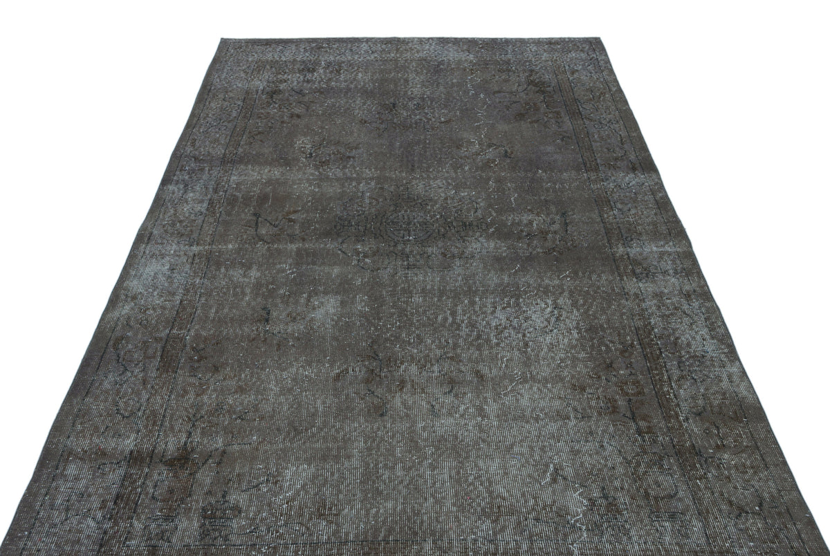 Tirena Gri ve Antrasit Eskitme Desenli El Dokuma Halı 166x275 cm – detay görünümü