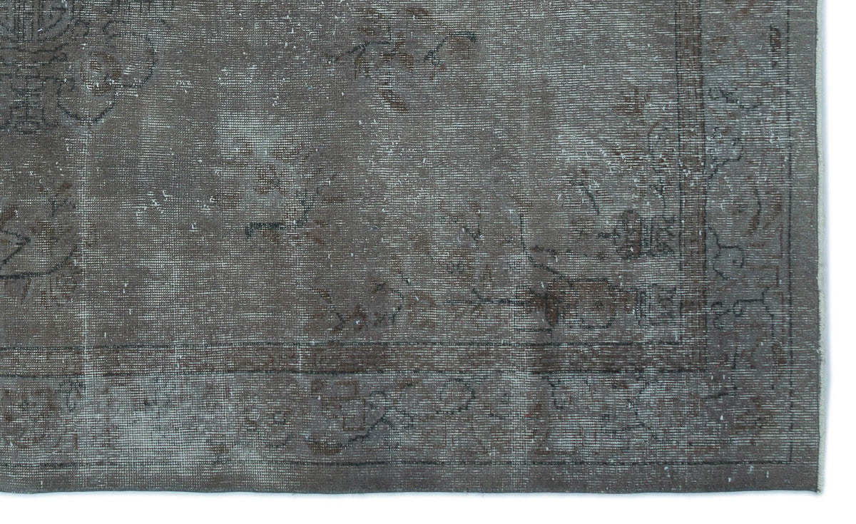 Tirena Gri ve Antrasit Eskitme Desenli El Dokuma Halı 166x275 cm – detay görünümü