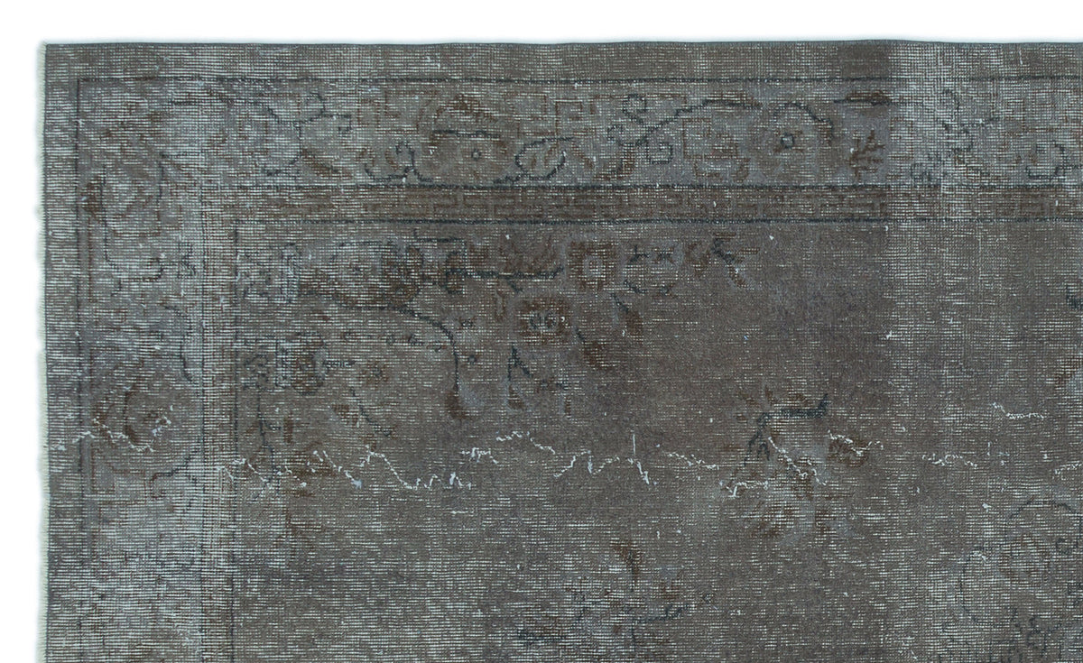Tirena Gri ve Antrasit Eskitme Desenli El Dokuma Halı 166x275 cm – detay görünümü