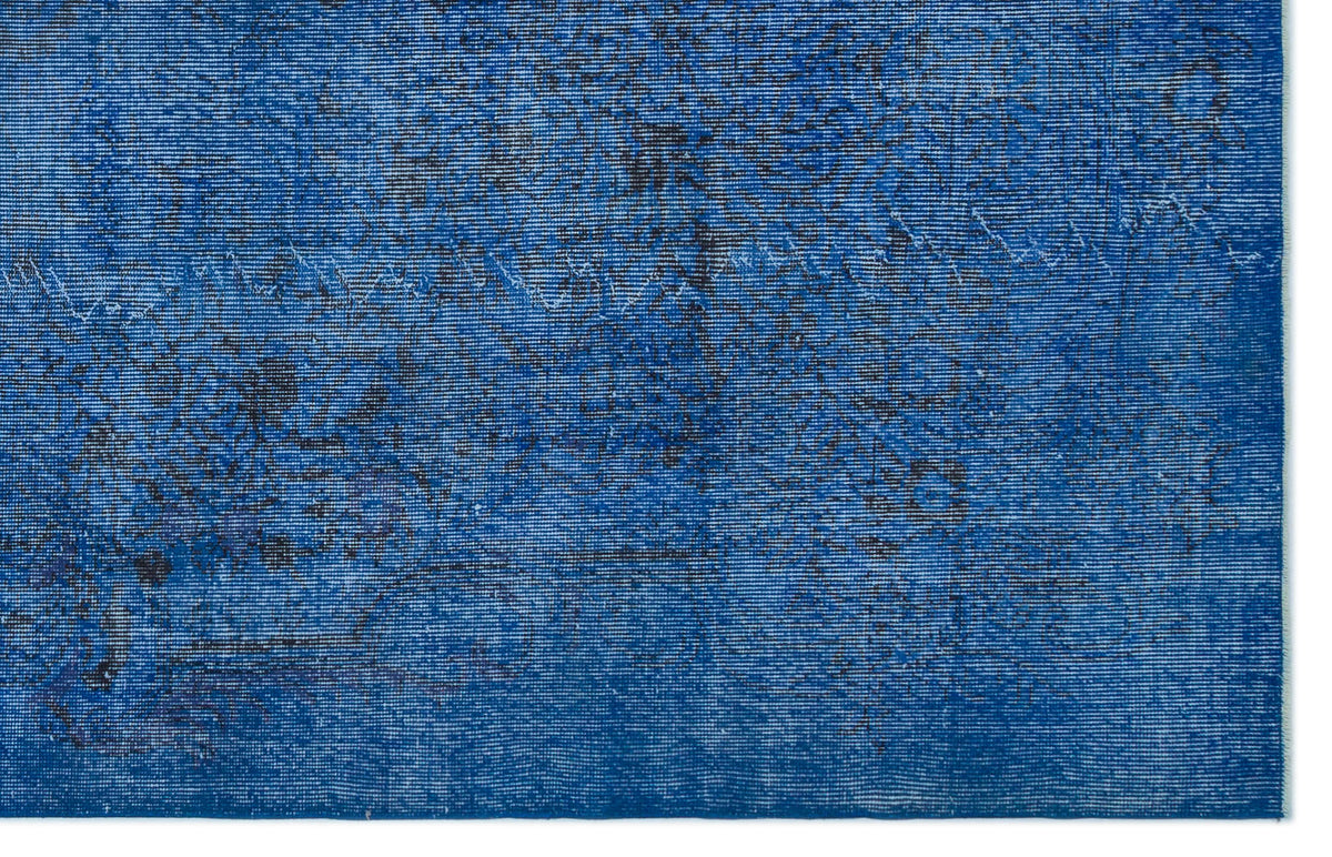 Tirena Mavi ve Gri Soyut Desenli El Dokuma Halı 184x282 cm – detay görünümü