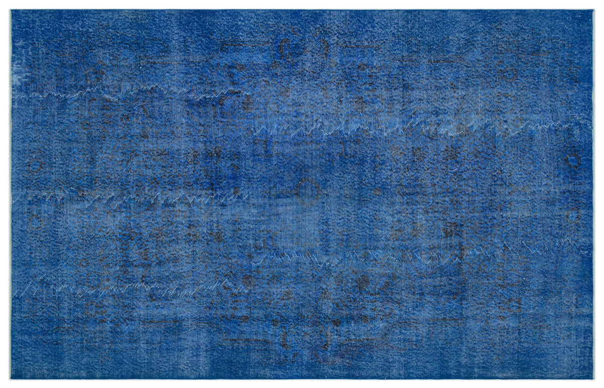 Tirena Mavi ve Gri Soyut Desenli El Dokuma Halı 184x282 cm