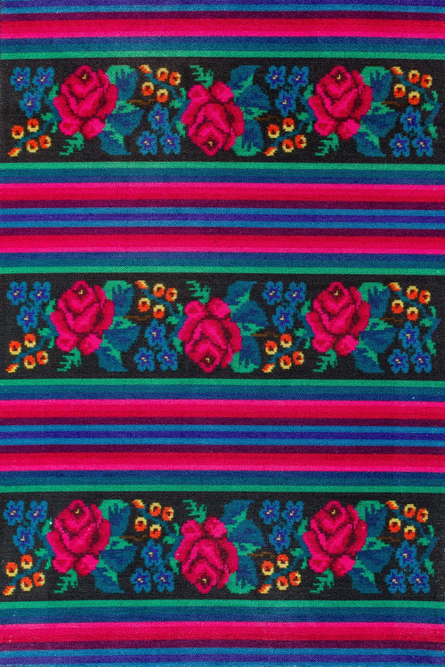 Siyah Çiçekli Modern Etnik Desenli Halı  | Makinada Yıkanabilir | Hav Toz Vermez | Leke Tutmayan | Kaymaz Taban | Dijital Makine Baskı | Salon Yolluk Mutfak Halısı