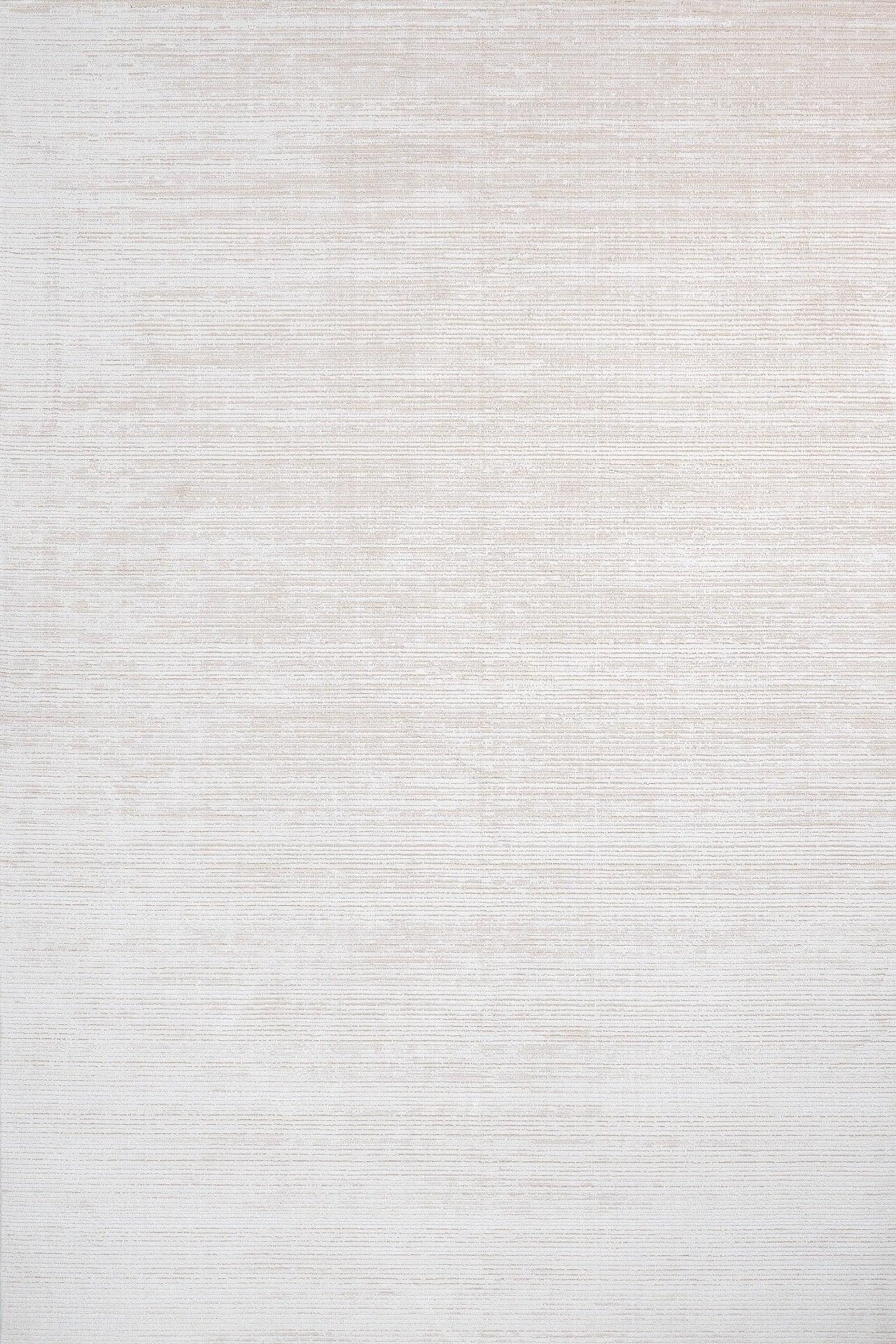 Beyaz Ekru Düz Minimalist Halı - Yıkanabilir - Kaymaz Taban - Pati Dostu