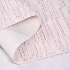 Bej Modern Akrilik Makine Halısı