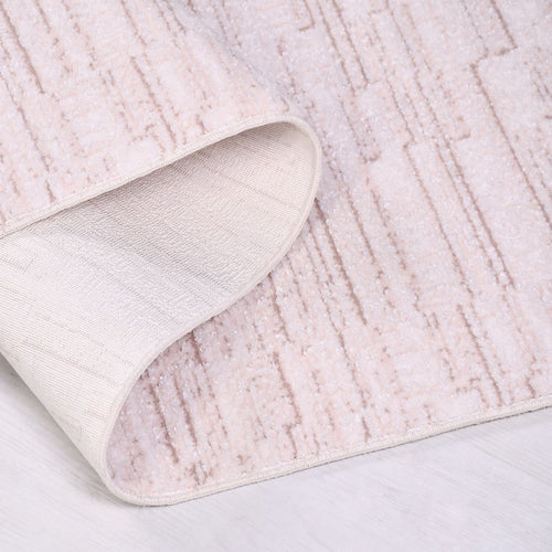 Bej Modern Akrilik Makine Halısı