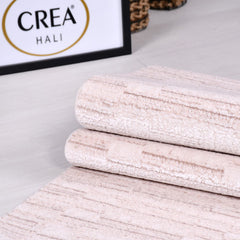 Bej Modern Akrilik Makine Halısı