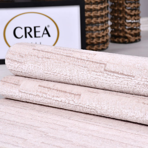 Bej Modern Akrilik Makine Halısı