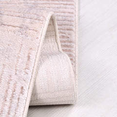 Bej Modern Akrilik Makine Halısı