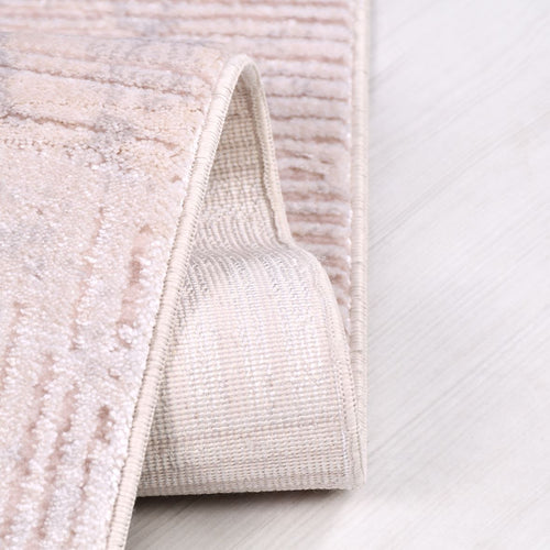 Bej Modern Akrilik Makine Halısı