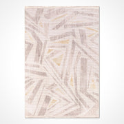 Bej Modern Akrilik Makine Halısı