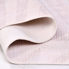 Bej Modern Akrilik Makine Halısı