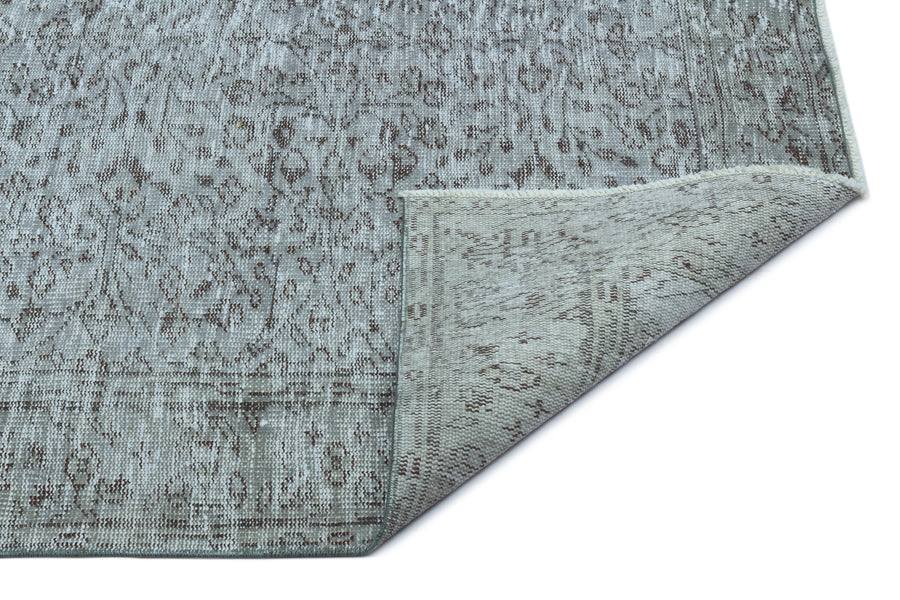 Tirena Mavi ve Gri Madalyon Desenli El Dokuma Halı 152x254 cm – detay görünümü