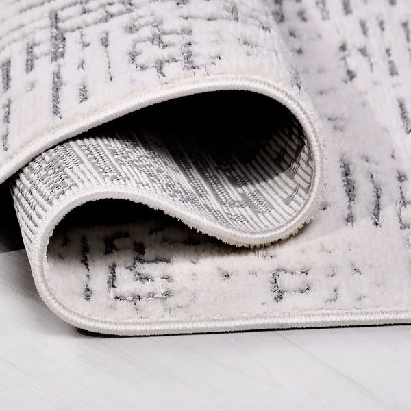 Gri Dokulu Eskitme Triko Halı - Pati Dostu - Toz Vermez