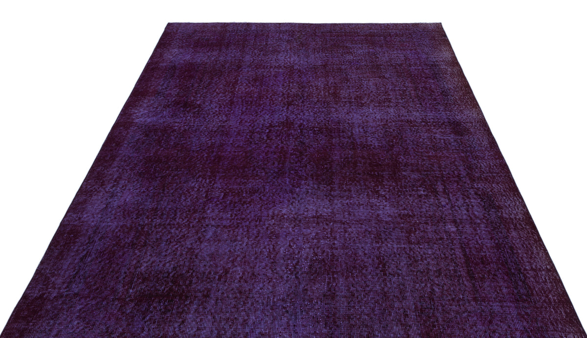 Tirena Mor ve Kırmızı Soyut Desenli El Dokuma Halı 178x283 cm – detay görünümü