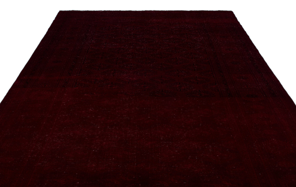 Navyel Kırmızı ve Bordo Düz El Dokuma Halı 240x385 cm – detay görünümü