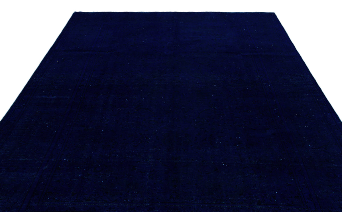 Navyel Mavi ve Lacivert Düz El Dokuma Halı 235x341 cm – detay görünümü