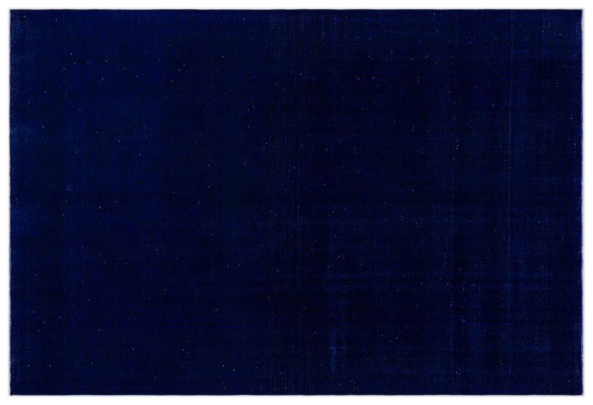 Navyel Mavi ve Lacivert Düz El Dokuma Halı 235x341 cm
