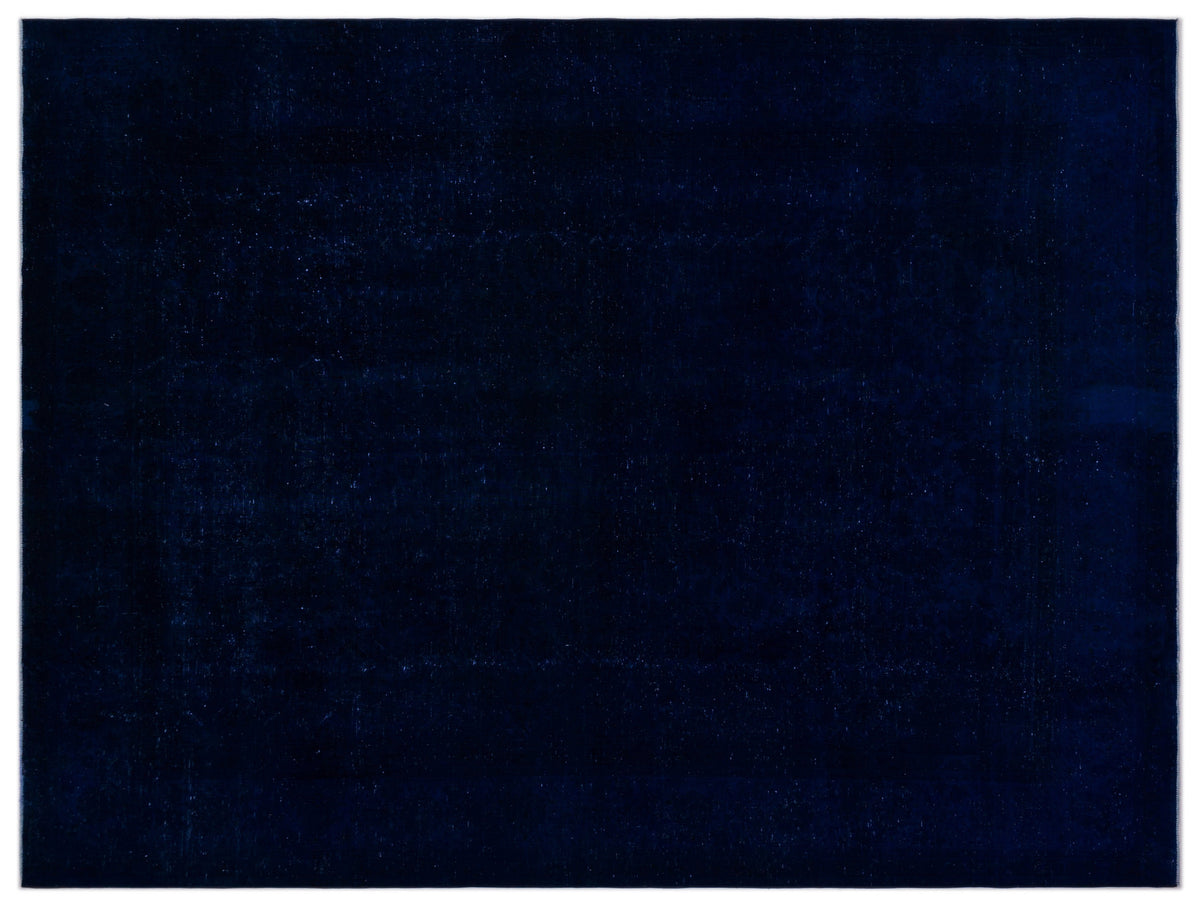 Navyel Mavi ve Lacivert Düz El Dokuma Halı 286x382 cm