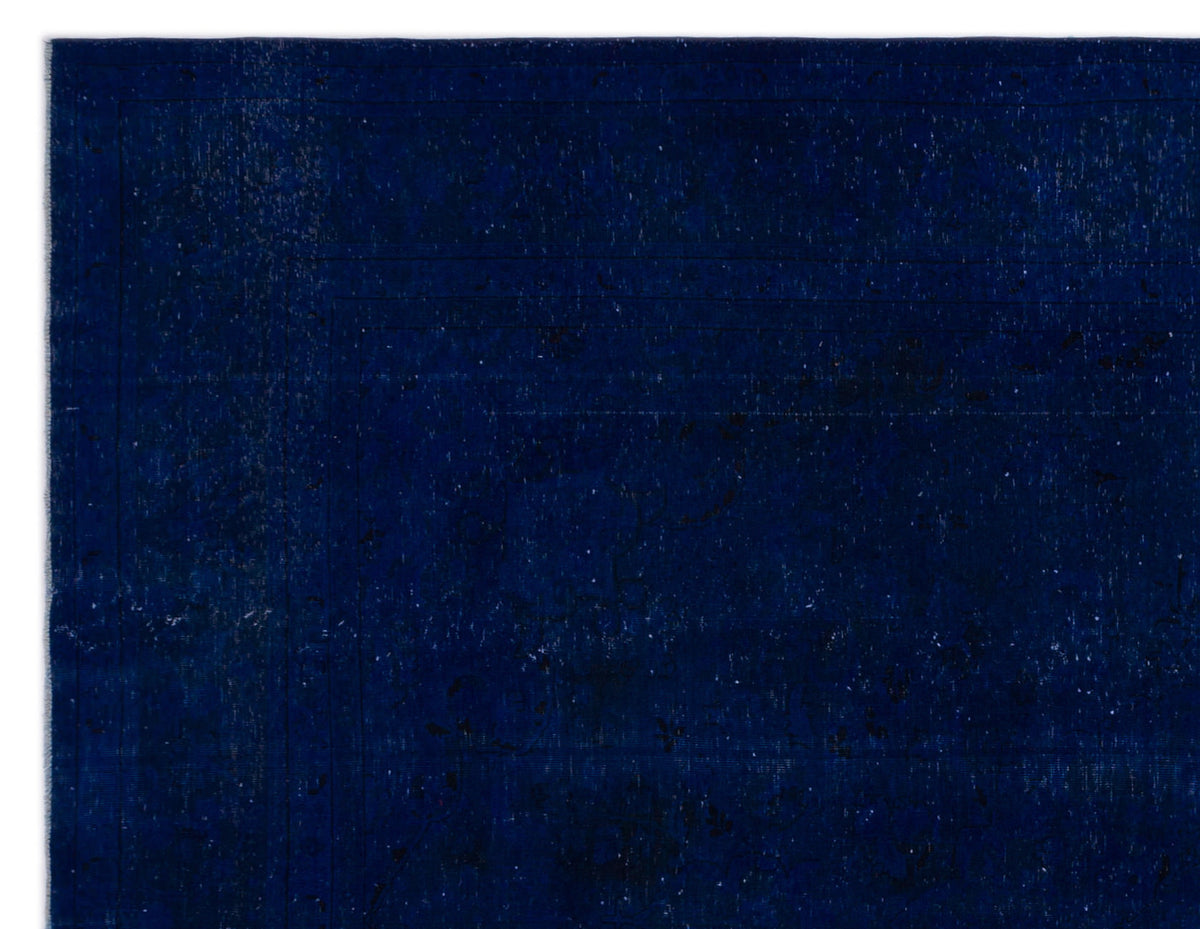 Navyel Mavi ve Lacivert Düz El Dokuma Halı 291x368 cm – detay görünümü