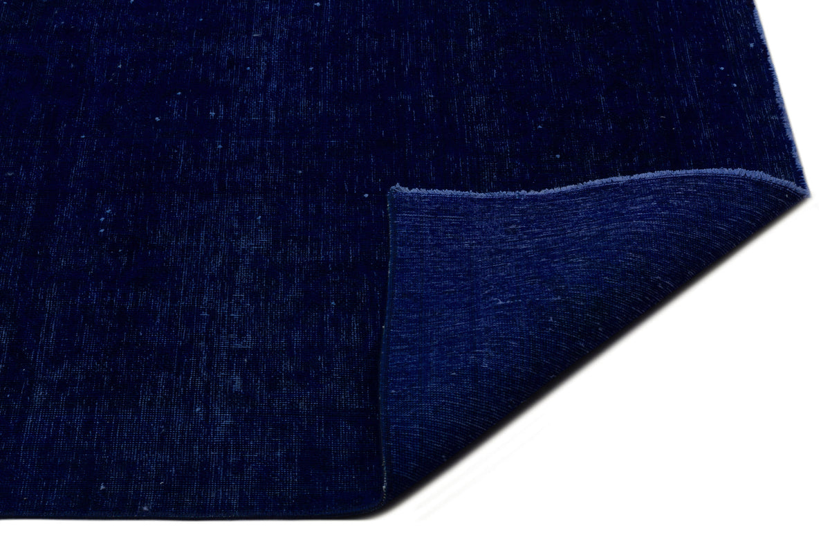 Navyel Mavi ve Lacivert Düz El Dokuma Halı 304x423 cm – detay görünümü