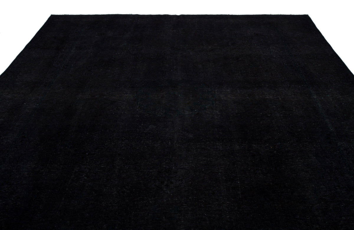 Navyel Siyah Düz Tek Parça El Dokuma Halı 300x380 cm – detay görünümü