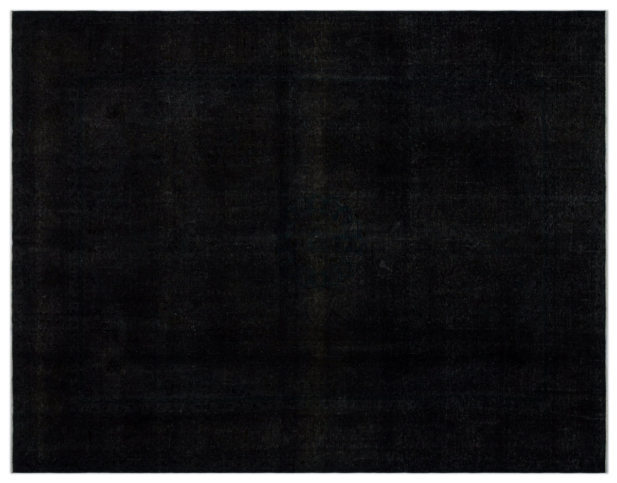 Navyel Siyah Düz Tek Parça El Dokuma Halı 300x380 cm